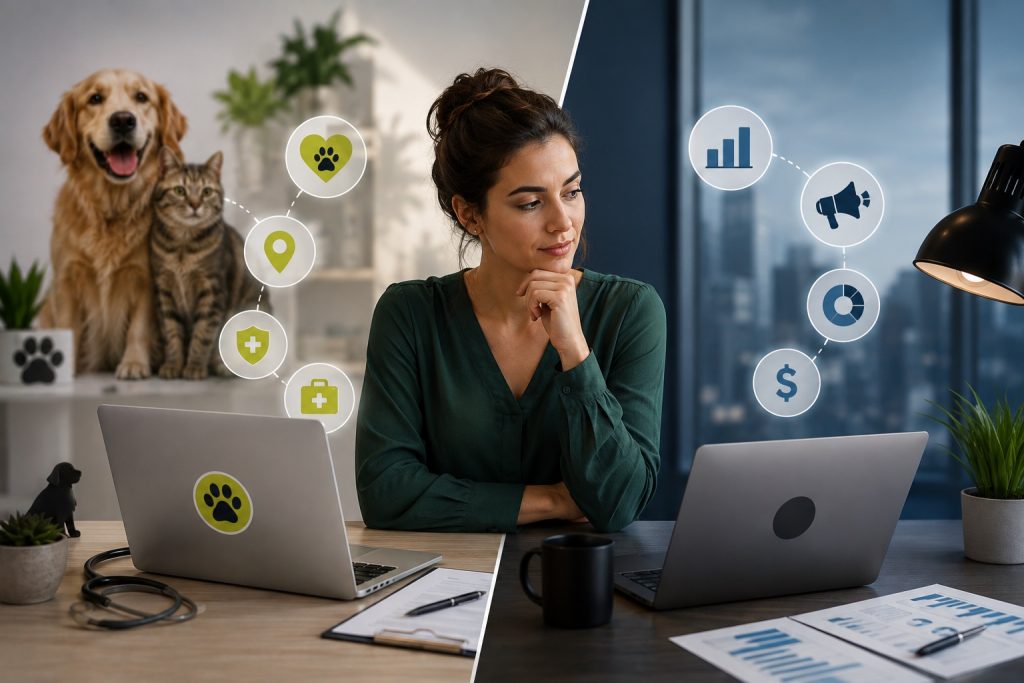 Veterinary marketing company vs general marketing agency